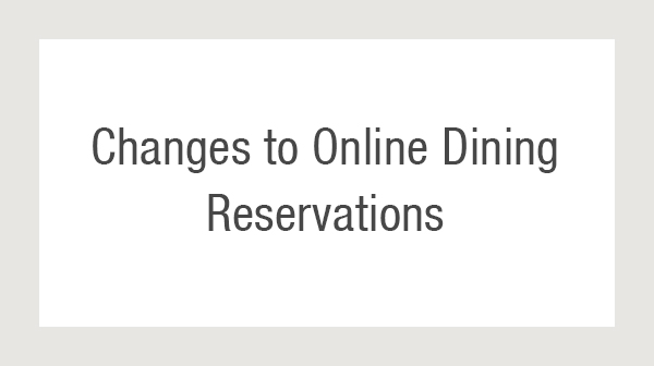 Changes to Online Dining Reservations at Shilla hotels